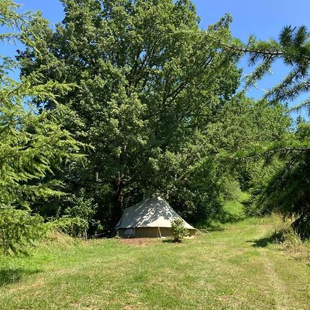 Tente bivouac&Spa privé avec poêle à bois Idrac-Respailles Esterno foto