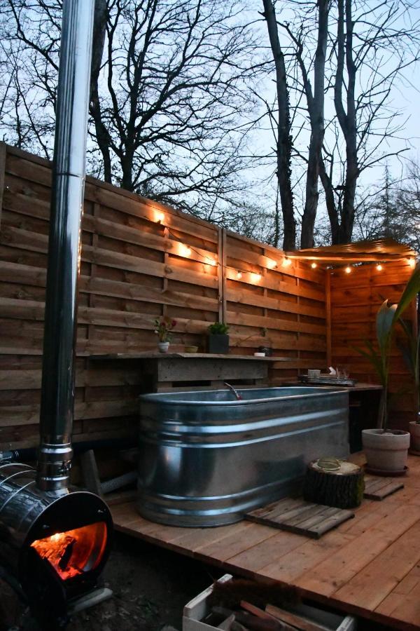 Tente bivouac&Spa privé avec poêle à bois Idrac-Respailles Esterno foto