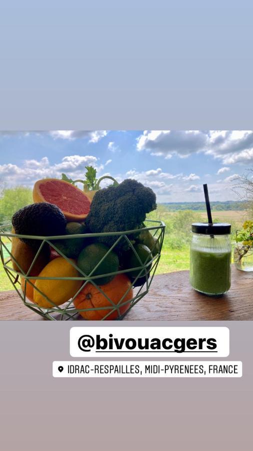 Tente bivouac&Spa privé avec poêle à bois Idrac-Respailles Esterno foto