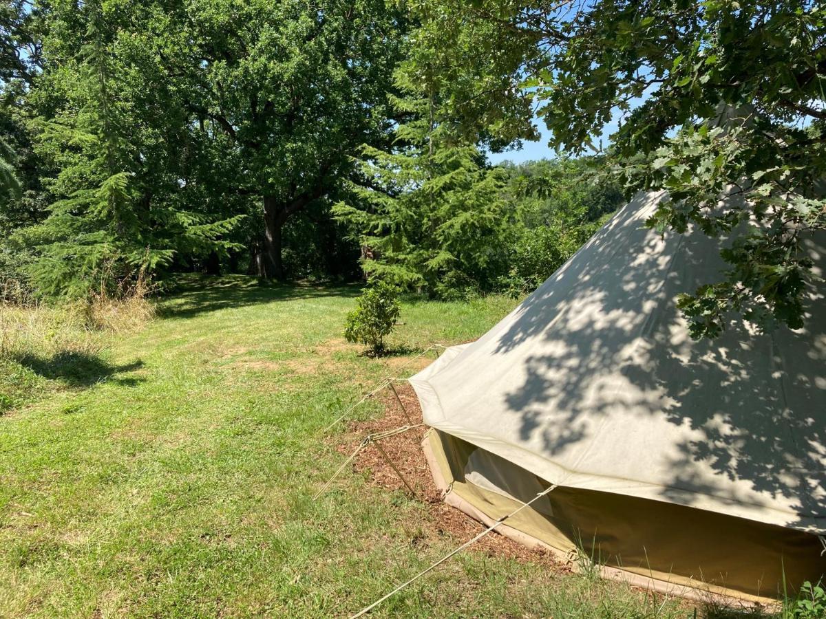 Tente bivouac&Spa privé avec poêle à bois Idrac-Respailles Esterno foto
