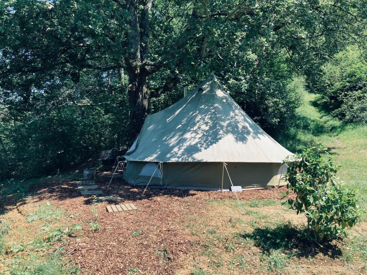 Tente bivouac&Spa privé avec poêle à bois Idrac-Respailles Esterno foto